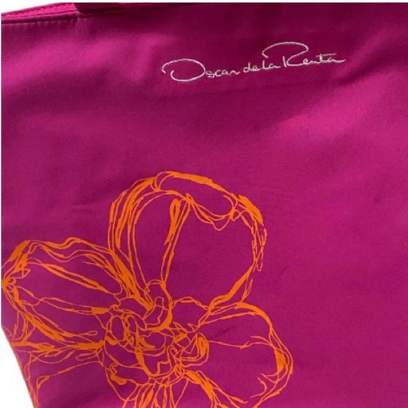 Oscar de La Renta Pink Tote Bag - Picture 3 of 7